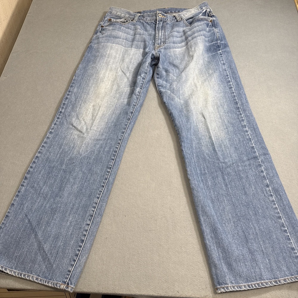 JEANS STRIAGHT Lucky Brand MENS 34X32 Blue Denim 100% Cotton Style # 7MG1000
